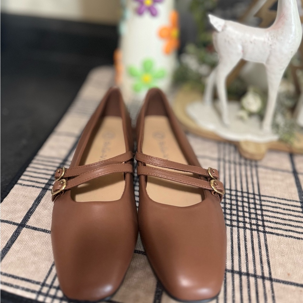 Nordstrom Brown Bella Vita Double Strap Women's